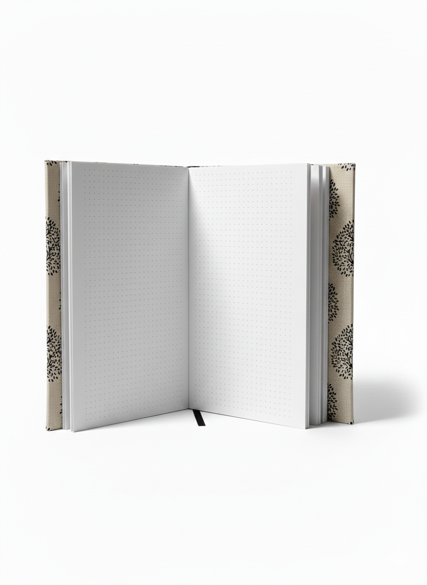 Cuaderno cosido a mano · Edición Primer Intento · Árboles