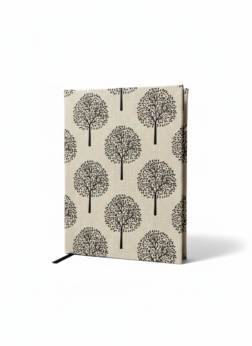 Cuaderno cosido a mano · Edición Primer Intento · Árboles