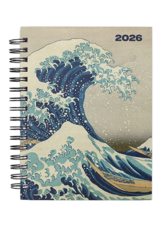 Agenda 2026 Kanagawa - Planificador Semanal Artesanal Espiral